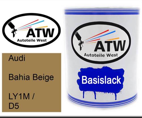 Audi, Bahia Beige, LY1M / D5: 1L Lackdose, von ATW Autoteile West.